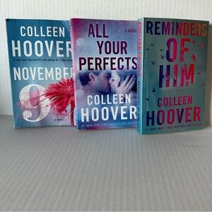 COLLEEN HOOVER - 3 Books - Novels - #1 New York Bestselling Author